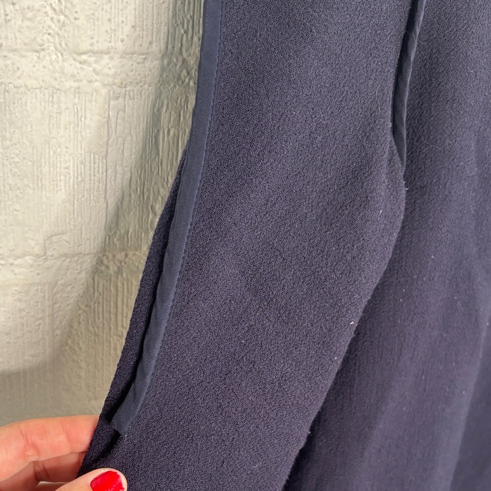 3.1 Phillip Lim Framed Silhouette Long Sleeve Navy Dress with pockets sz 4 - Picture 8 of 10